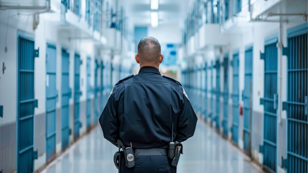 County Jail with an office overlooking cells