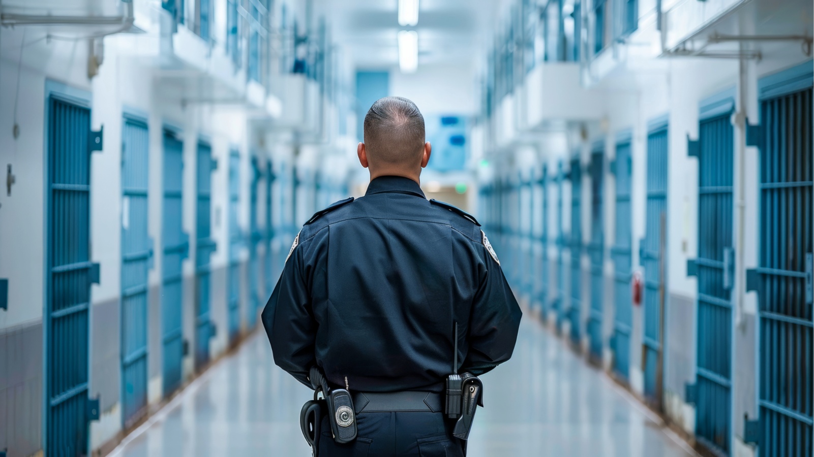County Jail with an office overlooking cells